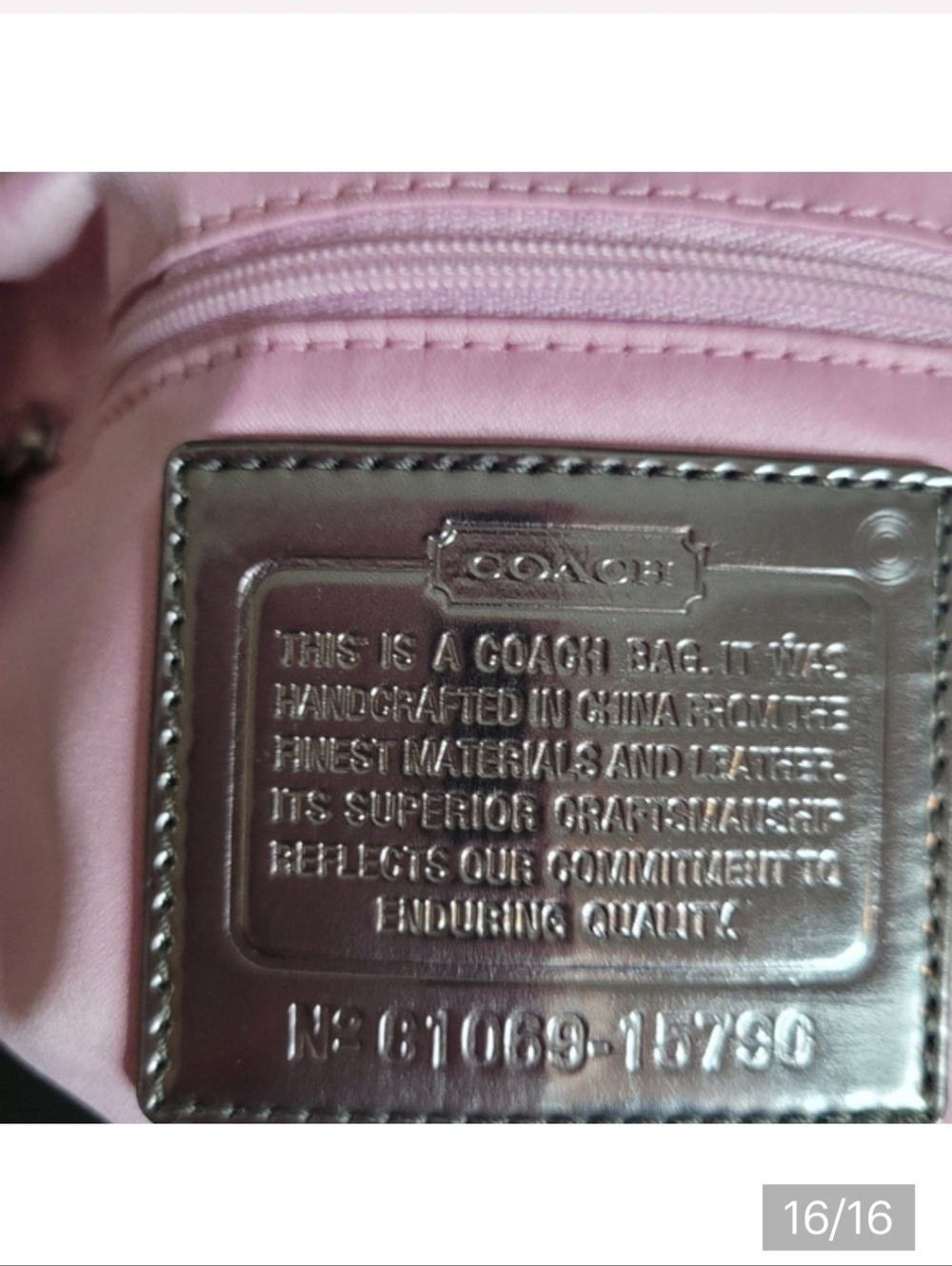 GUC Vintage Coach Poppy Jazzy Pink Patent Leather Shoulder Hobo Bag - Picture 12 of 13